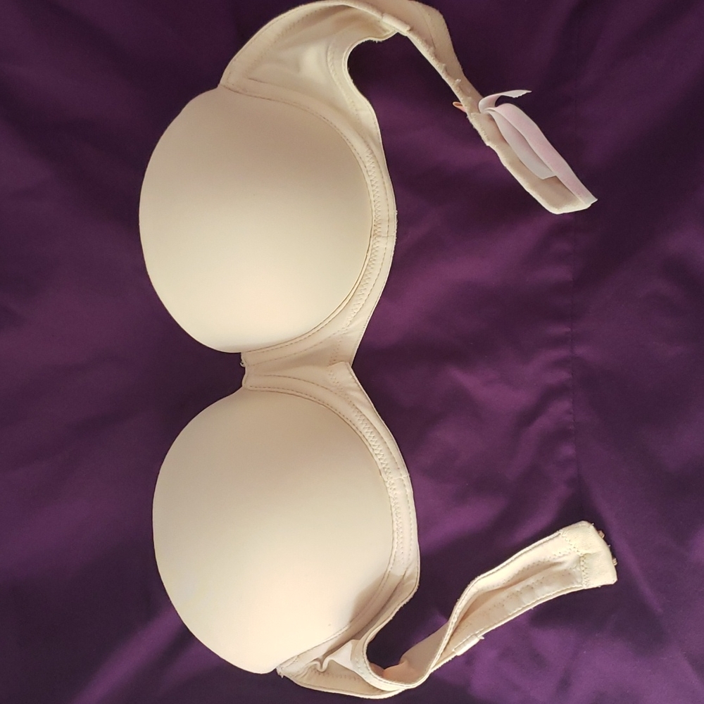 PINK strapless pushup bra